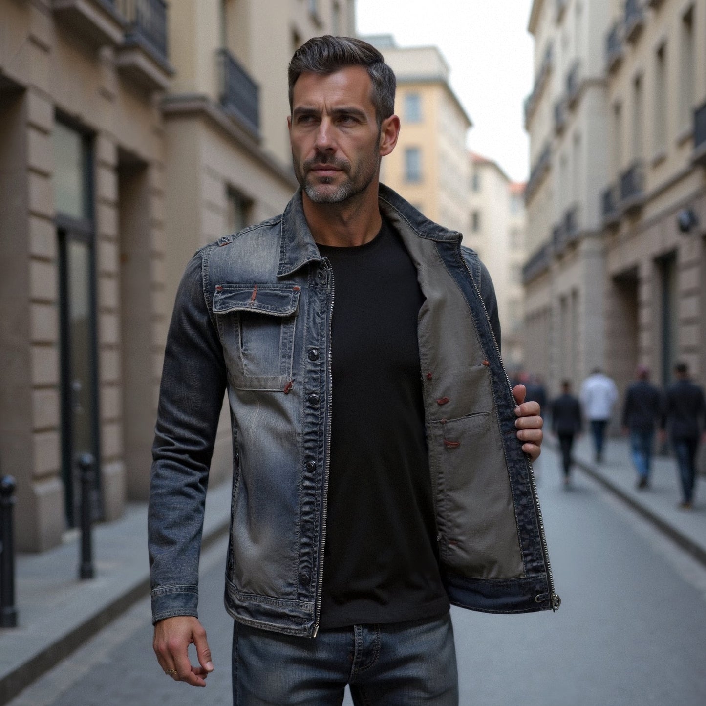 Carl | Chaqueta Vaquera Retro