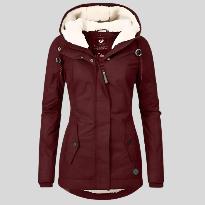 Ella - Chaqueta Cálida De Invierno De Sherpa Para Mujer