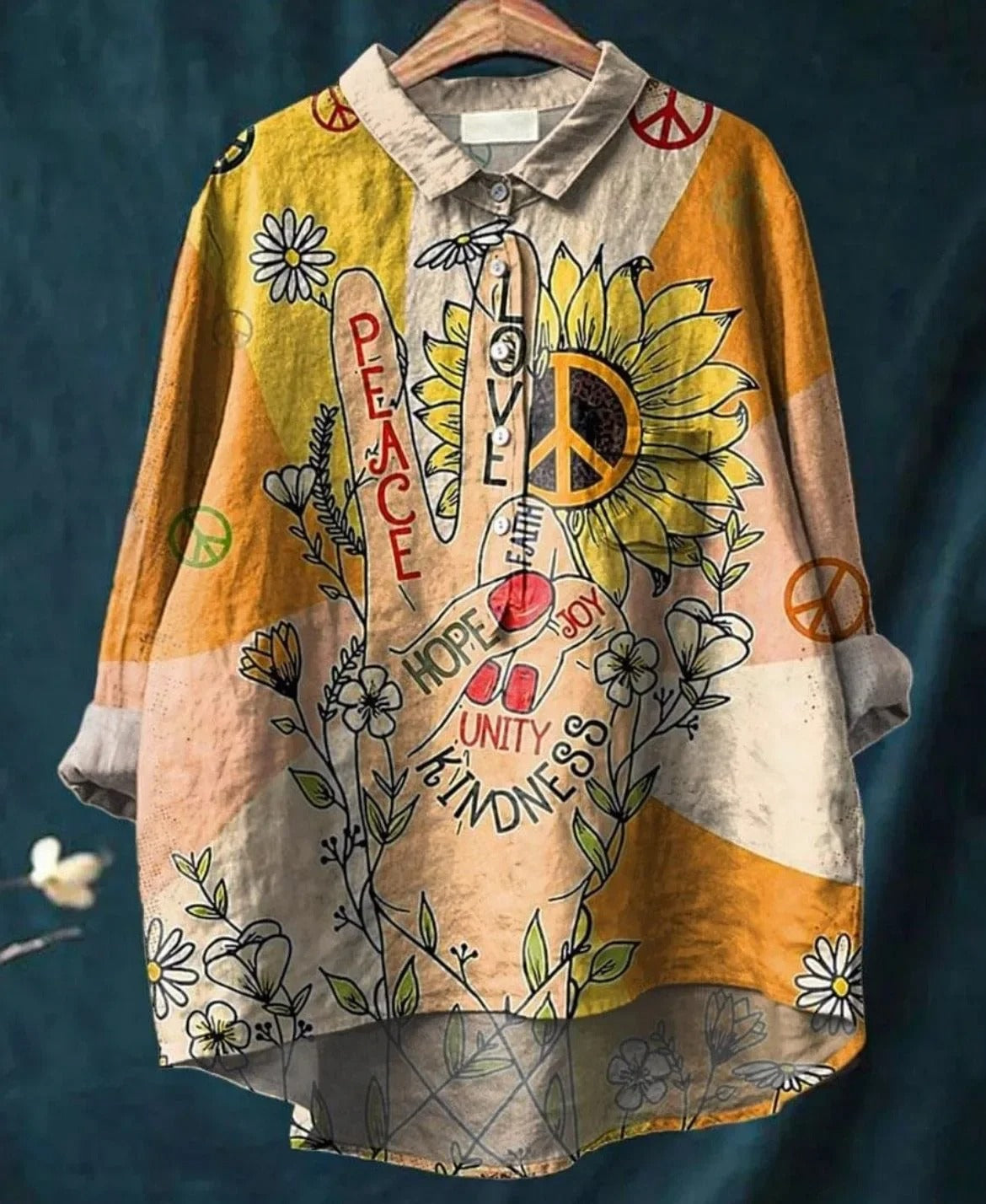 Kathrin - Camisa Estampada De Lino