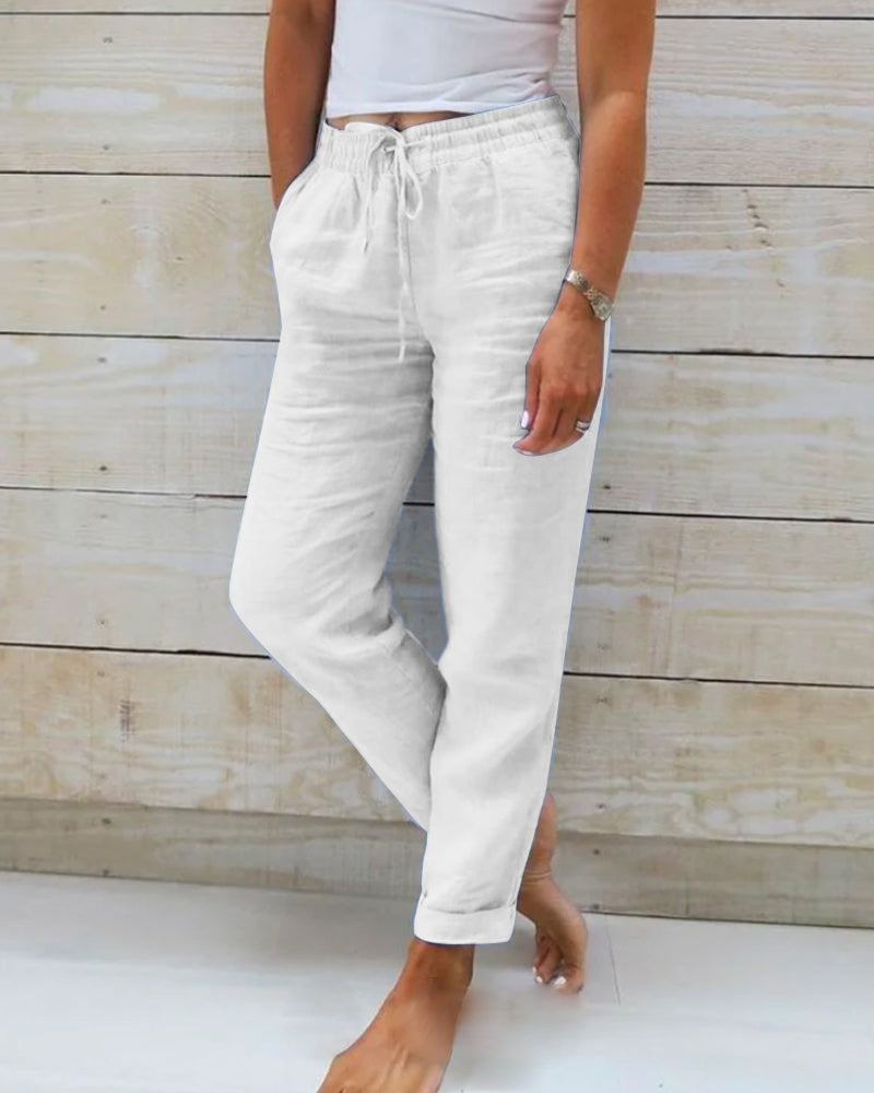 Bruna | Pantalon Esteralda En Coton & Lin