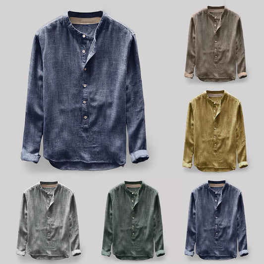 Gavi - Blusa clásica Oxford para hombre