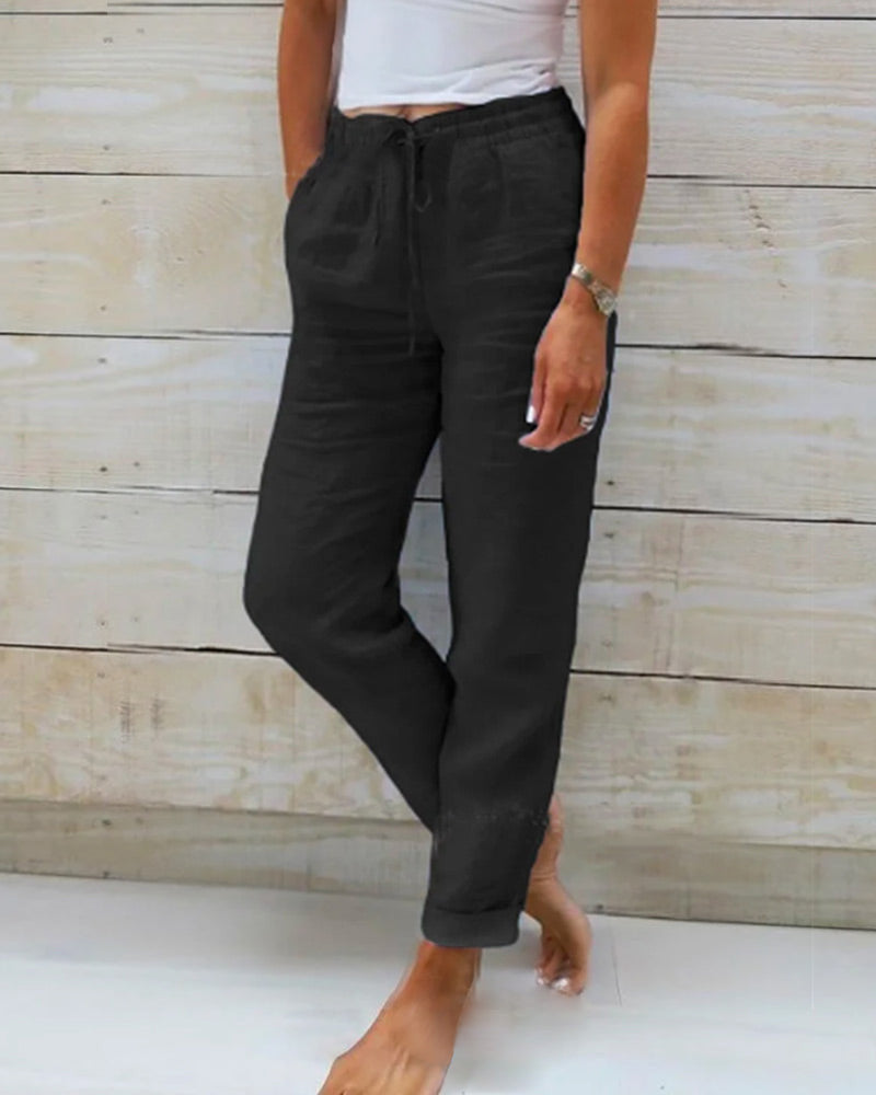 Bruna | Pantalon Esteralda En Coton & Lin