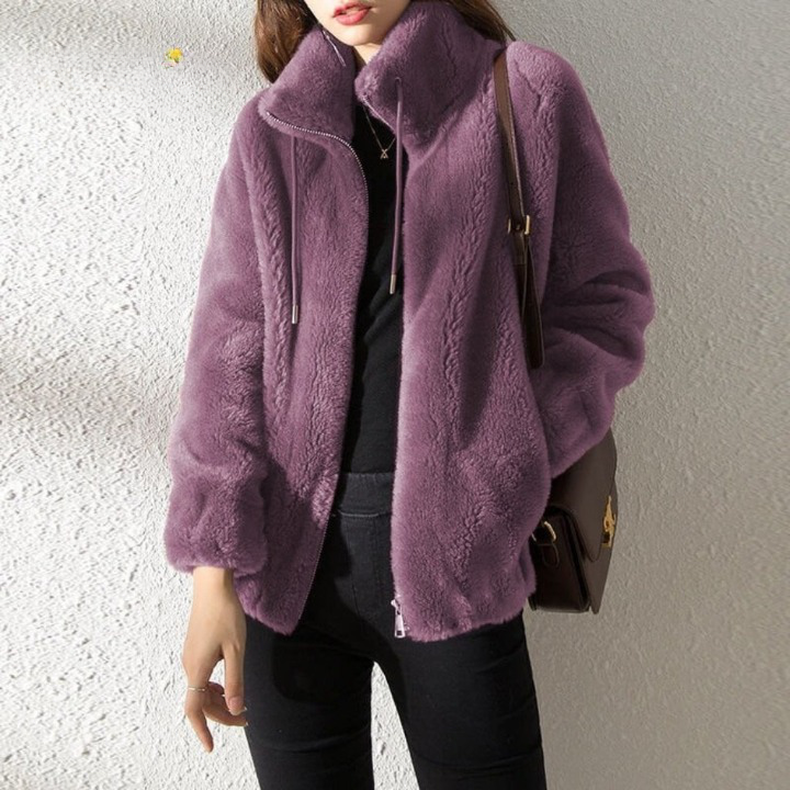 Fluffy Chaqueta Polar de Doble Cara