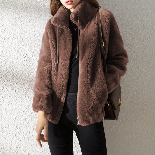 Fluffy Chaqueta Polar de Doble Cara