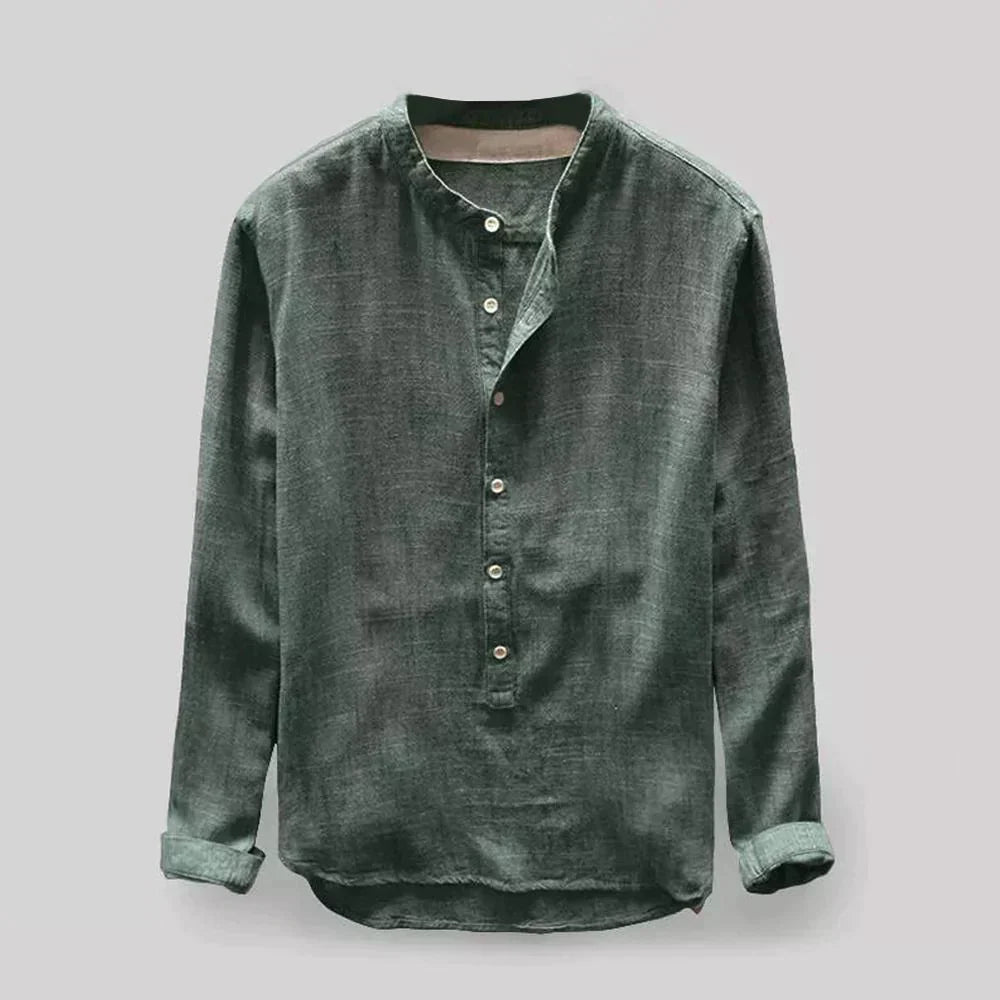 Gavi - Blusa clásica Oxford para hombre