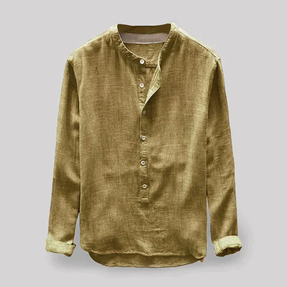 Gavi - Blusa clásica Oxford para hombre